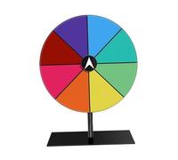 AYWTIUN Spinning Wheel of Fortune Multipurpose Rainbow Fan Shape Prize Fortune Roulettes Wheel Accessory for Desktop Use for Shows and Gatherings