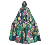 AYWTIUN Vintage Witch Dress Adult Cloak Cape Hooded Abstract Medieval Costume Witch Wicca Vampire Carnival Party