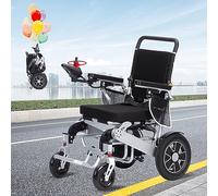 AYXRMX All-Terrain Electric Wheelchair with 500W Motor, 15KM Range and Airline-Approved Foldable Design, Supports 330Lbs for Senior Outdoor Adventures