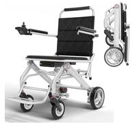 AYXRMX Smart Electric Wheelchair with Electromagnetic Brakes, 6-Speed Adjustment and 14.1KG Aluminium Frame, 20km Range for Safe City Navigation up to 150kg
