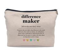 Ayxvt Difference Maker Gifts Cosmetic Makeup Bag, Difference maker002