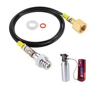 AYYDS CO2 Adapter High Pressure Hose 1.5 m, Suitable for Gro-h-e Blue Home, TR21-4 & W21.8-14 Standard Connection, High Pressure CO2 Hose for Standard CO2 Bottles, Water Carbonator CO2 Hose