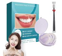 Ayyecoeeye Teeth, 2026 Newest Ayyecoeeye Whitening Artificial Teeth Dentures, Comfort Fit Whitening Veneer Snap on Dentures, Easy to Wear for Gaps, Stains, Missing Teeth (1)