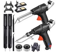 Ayyecoeeye Welder Five-Piece Set, Ayyecoeeye Welding Gun, Internally Heated Industrial Laser Welding Tools, Electronics Welding Repair Kit for Copper, Gold Plated Metals (Black, Mix)