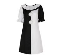 AYYOHON Carnival Costume for Adult Women Mime Costumes Carnival Circus Halloween Dress Up From Art The Clown Show Party Set M