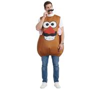 AYYOHON Mr/Mrs Potato Costume Cartoon Funny Food Halloween Couples Cosplay Tunic Set Carnival for Adult