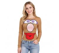 AYYOHON Mr. Mrs. Potato Costume Printed Big Face T-shirt Halloween Couples Tee Cosplay Outfits for Adult Fancy Dress 2XL