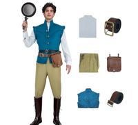 AYYOHON Prince Charming Costume Men's Medieval Renaissance Vest Gothic Steampunk Halloween Outfit with Pants Shirt Pocket S