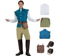 AYYOHON Rider Costume Prince Charming Costume Men's Medieval Renaissance Vest Halloween with Pants Shirt Pocket XL