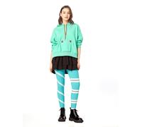 AYYOHON Vanellope Von Schweetz Costume Women's Hoodie with Drawstring Striped Yoga Leggings Skirt Set with Hair Scrunchie S