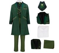 AYYOHON Wizard Costume Adult Ruler Witch Full Suit Men Halloween Green King Outfit Costumes Fancy Dress 2XL