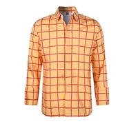 AYYOHON Woody Shirt Cowgirl Jessie Costume Shirt Men's Plaid Button Down Long Sleeve Work Casual Shirt 2XL