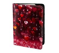 AYYQWE Abstract Heart Print Men Women Passport Travel Document Wallet Case Stylish Secure and Lightweigh