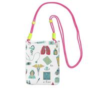 AYYQWE abstraction biology chemistry4 Print Slim Phone Crossbody Bag Multi-Purpose Sling Wallet for Travel Running Daily Use