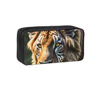 AYYQWE African Animals Print Spacious Pen Case Large-Capacity Stationery Office Travel Use Organizer Pouch