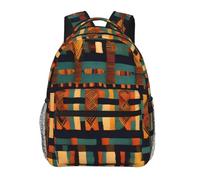 AYYQWE African Classic Weave Print Leisure Backpack Lightweight Comfortable Adjustable Bag For Work Travel Everyday