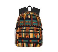 AYYQWE African Classic Weave Print Unisex Casual Backpack Lightweight Water-Resistant Weekend Trips Travel Outdoor