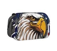 AYYQWE American Bald Eagle Print Lightweight Pen Bag Stylish Stationery Travel Office Large Capacity Makeup Toiletry