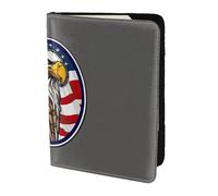 AYYQWE American Bald Eagle Print Men Women Passport Travel Document Wallet Case Stylish Secure and Lightweigh