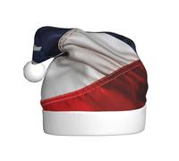 AYYQWE American flag Print Santa Hat for Men Women Decor Party New Year Festive Celebrations Christmas Cap