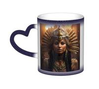 AYYQWE Ancient Egypt Tribe Series Print Starry Sky Color-Changing Mug Gift Ceramic Coffee Mugs Anniversary Daily Home