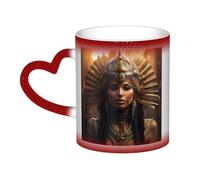 AYYQWE Ancient Egypt Tribe Series Print Starry Sky Color-Changing Mug Gift Ceramic Coffee Mugs Anniversary Daily Home