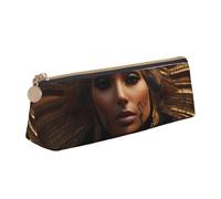 AYYQWE Ancient Egypt Tribe Series Print Student Pencil Case Large Capacity Triangle Pouch Zippered Pen Makeup School College