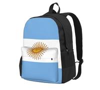 AYYQWE Argentine Flag Print Large Capacity Backpack Water-Resistant Hiking Camping Picnics Commuting Essentials