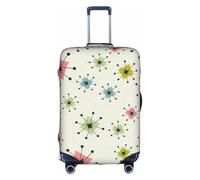 AYYQWE Atomic Stars Retro Pattern Print Universal Suitcase Cover Waterproof Elastic Business Journeys Luggage Protector