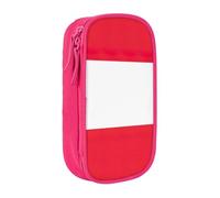 AYYQWE Austrian Flag Print Practical Pencil Case Multi-Compartment Office Travel School Art Daily Supplies
