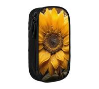 AYYQWE Beautiful Sunflower 4 Print Practical Pencil Case Multi-Compartment Office Travel School Art Daily Supplies