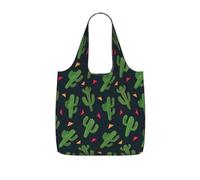 AYYQWE Cactus Art Print Foldable Reusable Shopping Tote Bag For Travel Gym Backpack Commuting Camping