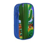 AYYQWE Cactus Desert Print Practical Pencil Case Multi-Compartment Office Travel School Art Daily Supplies