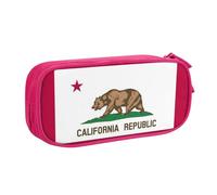 AYYQWE California State Flag Print Stationery Bag Lightweight Pen Pouch School College Office Travel Boys Girls Adults