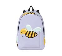 AYYQWE Cartoon Bee Print Stylish Unisex Backpack Lightweight Double Shoulder Bag Travel Outdoor Use Everyday