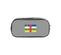 AYYQWE Central African Flag Print Transparent Stationery Organizer Pouch Clear School Travel Office Supplies Case