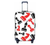 AYYQWE Chess Pattern Print Universal Suitcase Cover Waterproof Elastic Business Journeys Luggage Protector