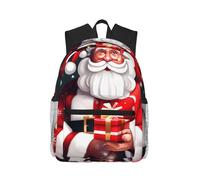 AYYQWE Christmas Santa Clauss Print Lightweight Comfortable Casual Backpack Unisex Hiking Gym Camping Outdoor Work