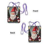 AYYQWE Christmas Traditional Gnome Print Slim Phone Crossbody Bag Multi-Purpose Sling Wallet for Travel Running Daily Use