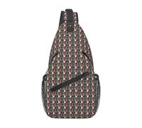 AYYQWE Christmas Traditional GnomePrint Men Cross Chest Bag Crossbody for Daily Hiking Commute Diagonally Sling Backpack