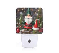 AYYQWE Christmas Traditional Gnomes Print Night Light for Bedroom Kids Room Bathroom Dorm Living Room Safety Home Decor Gift