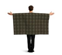 AYYQWE Circle Print Patriotic Flag With Sleeves Cape Costume Accessory Festive Events Celebrations