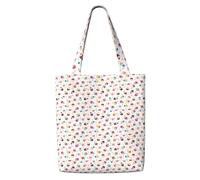 AYYQWE Delicious Cupcakes Print Canvas Shoulder Bag Large Reusable Lightweight Beach Travel Picnic Everyday Use Tote