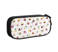 AYYQWE Delicious Cupcakes Print Stationery Bag Lightweight Pen Pouch School College Office Travel Boys Girls Adults