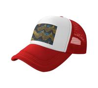 AYYQWE Dragon Scale Print Summer Hat Stylish Baseball Cap Breathable Outdoor Fishing Beach Sports Casual Wear Red