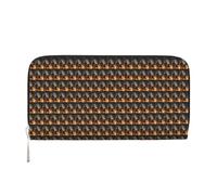 AYYQWE Firefighter Fireman Flame Print Wallet for Men Women Large Capacity Travel Daily Commutes Clutch Purse Gift