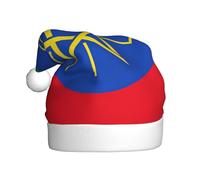 AYYQWE Flag of Ethiopia Print Christmas Hat Men and Women Santa Cap for Holiday Party Outfits Decorations