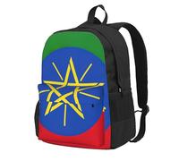 AYYQWE Flag Of Ethiopia Print Large Capacity Backpack Water-Resistant Hiking Camping Picnics Commuting Essentials
