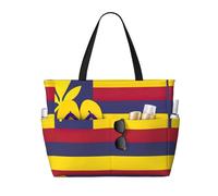 AYYQWE Flag of the Kingdom of Hawaii Print Beach Tote Stylish Weekend Bag Reusable Lightweight Gym Picnic Camping Women Men