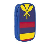 AYYQWE Flag of The Kingdom of Hawaii Print Practical Pencil Case Multi-Compartment Office Travel School Art Daily Supplies